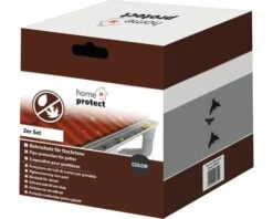 HOME PROTECT Bolrooster Voor Regenpijp Grijs 2 Stuks