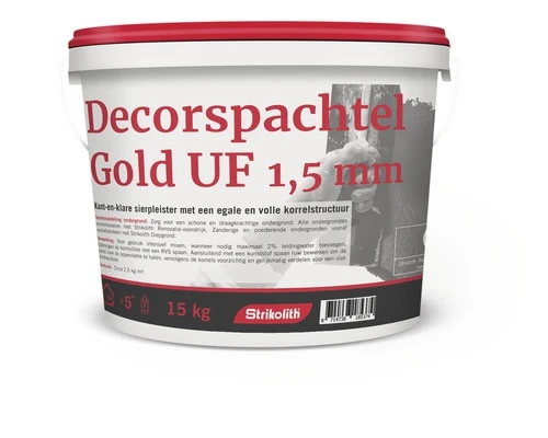 STRIKOLITH Decorspachtel Gold UF 1,5 Mm Wit 15 Kg 1 STRIKOLITH Decorspachtel Gold UF 1,5 Mm Wit 15 Kg
