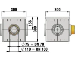 Hauraton Recyfix POINT Puntinloop Van Kunststof Met Sleuvenrooster Verzinkt 300 X 300 X 300 Mm