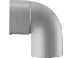 MARTENS Bocht, Hwa, PVC, 1 X Lijmmof, Grijs, 87°, 80 Mm