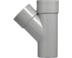 MARTENS T-stuk, PVC, 2 X Lijmmof, 45°, 125 Mm