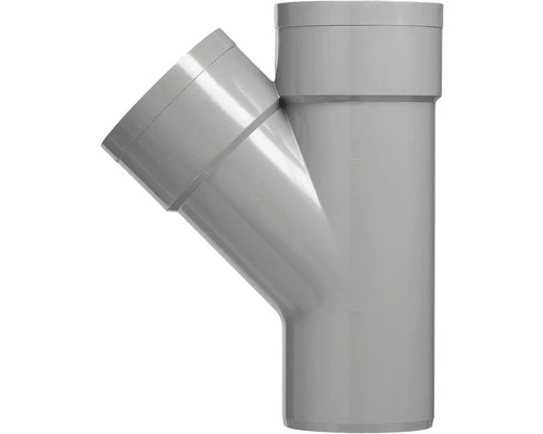 MARTENS T-stuk, PVC, 2 X Lijmmof, 45°, 125 Mm