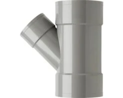 MARTENS T-stuk, PVC, 3 X Lijmmof, 45°, 75/110 Mm
