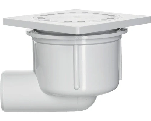 MARTENS Doucheput, ABS-kunststof, Grijs, Zij-uitloop