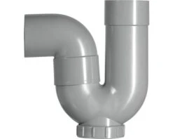 MARTENS P-sifon Met Ontstoppingsstuk En Bocht, Hwa, PVC, Grijs, 80 Mm
