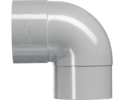 MARTENS Bocht, Hwa, PVC, 1 X Lijmmof, Grijs, 87°, 70 Mm