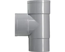 MARTENS T-stuk Hwa, PVC, 2 X Lijmmof, Grijs, 87°, 70 Mm