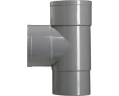 MARTENS T-stuk Hwa, PVC, 2 X Lijmmof, Grijs, 87°, 80 Mm