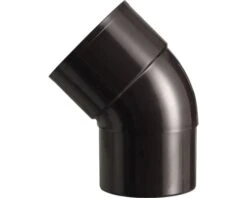 MARTENS Bocht Verjongd, Hwa, PVC, 1 X Lijmmof, Bruin, 45°, 80 Mm