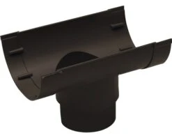 MARTENS Mastgootuitloop, PVC, Bruin, 70/80 X 100 Mm