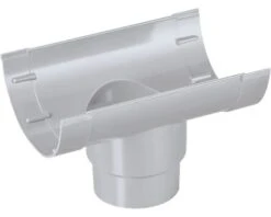 MARTENS Mastgootuitloop, PVC, Grijs, 70/80 X 100 Mm