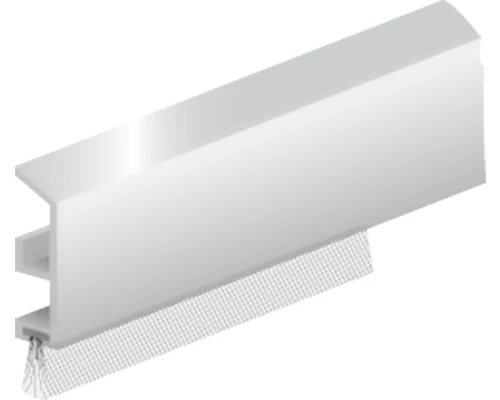 ELLEN Tochtprofiel ADS-B Aluminium Met Borstel 100 Cm 1 ELLEN Tochtprofiel ADS-B Aluminium Met Borstel 100 Cm