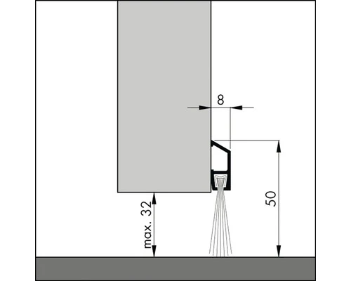 ELLEN Tochtprofiel IBS Aluminium Met Borstel 220 Cm 2 ELLEN Tochtprofiel IBS Aluminium Met Borstel 220 Cm - Afbeelding 2