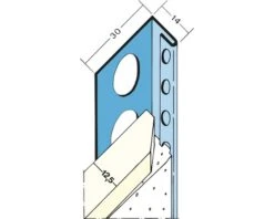 PROTEKTOR Afsluitprofiel 1131-2500 Mm Verzinkt Voor Gipsplaat 12 Mm