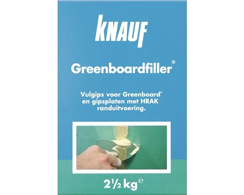 KNAUF Greenboardfiller Pak 2,5 Kg 1 KNAUF Greenboardfiller Pak 2,5 Kg