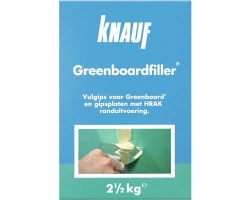 KNAUF Greenboardfiller Pak 2,5 Kg 2 KNAUF Greenboardfiller Pak 2,5 Kg - Afbeelding 2