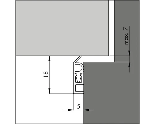 ELLEN Tochtprofiel PTS Kunststof Wit 230 Cm - Afbeelding 3
