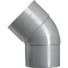 MARTENS Bocht Verjongd, Hwa, PVC, 1 X Lijmmof, Grijs, 45°, 60 Mm