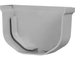 MARTENS Eindstuk Voor Dakgoot, PVC, Grijs, 65 Mm