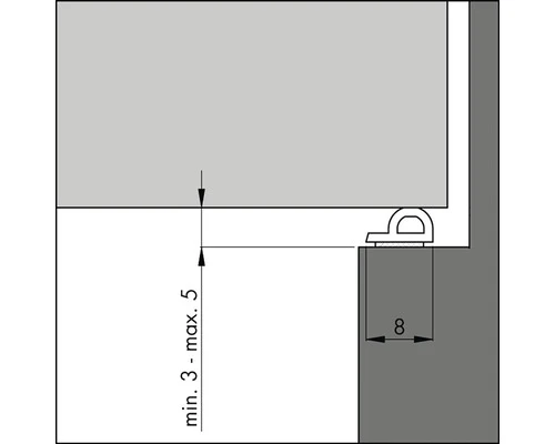 ELLEN Tochtband Schuim P Zelfklevend Wit 7,5 M 3 ELLEN Tochtband Schuim P Zelfklevend Wit 7,5 M - Afbeelding 3