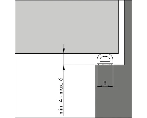 ELLEN Tochtband Schuim D Zelfklevend Wit 7,5 M 3 ELLEN Tochtband Schuim D Zelfklevend Wit 7,5 M - Afbeelding 3