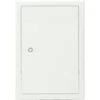 Inspectiedeur Softline Plaatstaal Verzinkt Wit RAL 9016 Met Verzonken 4-kantafsluiting 30 X 40 Cm