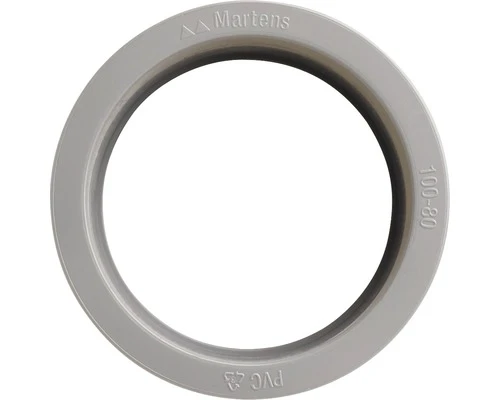 MARTENS Verloop Hwa, PVC, 1 X Lijmmof, Grijs, 80 X 100 Mm