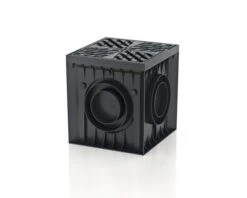 Hauraton Recyfix Point Afvoerkanaalkast Met Gegoten Rooster 300 X 300 X 300 Mm Grijs