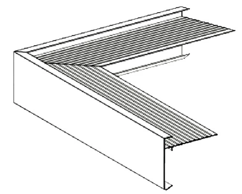 Daktrim Buitenhoek Aluminium 35 X 35 Mm, Hoek 500 X 500 Mm 1 Daktrim Buitenhoek Aluminium 35 X 35 Mm, Hoek 500 X 500 Mm