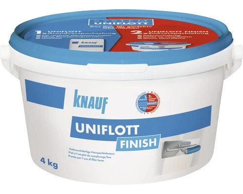 Knauf Uniflott Finish Plamuurmassa 4 Kg 1 Knauf Uniflott Finish Plamuurmassa 4 Kg