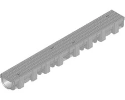 Hauraton TOP X Kunststof Goot Van PP Met Sleuvenrooster MW 8/21 Zwart 1000 X 119 X 89 Mm