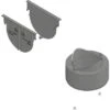 Hauraton TOP X Aansluitset Met Schutbord Wand En Adapter DN/OD 75/110 Zwart