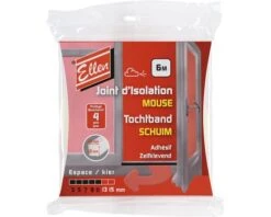 ELLEN Tochtband Schuim Zelfklevend Wit 12x12 Mm X 6 M