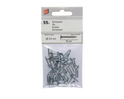 ELLEN Schroeven Voor Tochtprofielen Ø 2,5 X 16 Mm Verzinkt 55 Stuks