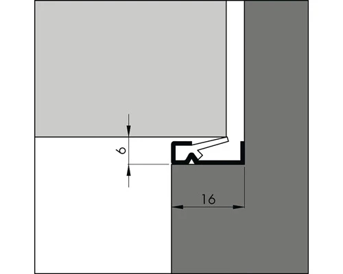 ELLEN Tochtprofiel AIB-4G Aluminium 230 Cm 2 ELLEN Tochtprofiel AIB-4G Aluminium 230 Cm - Afbeelding 2