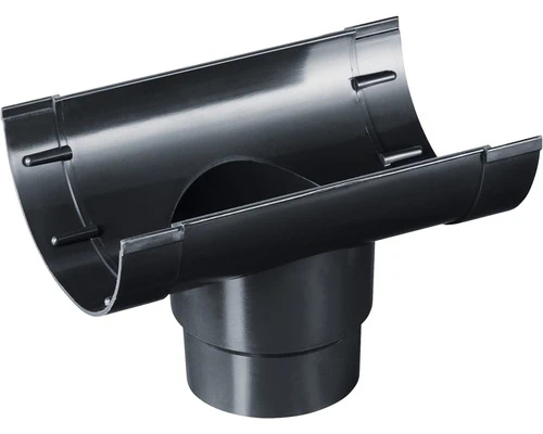 MARTENS Mastgootuitloop, PVC, Antraciet, 100 Mm