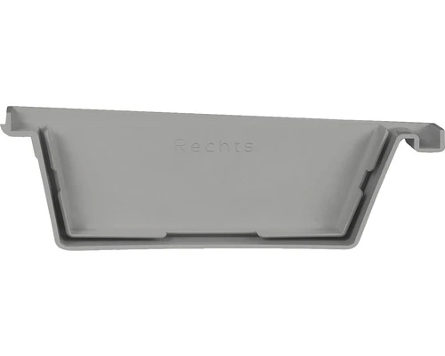 MARTENS Bakgoot 125 Mm, Eindstuk Rechts Grijs