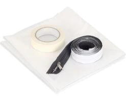 WOLFCRAFT Stofdeur Set Met Ritssluiting 3-dlg