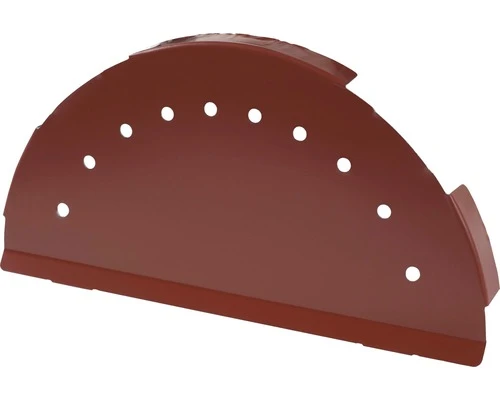 PRECIT Afsluitkap Voor Halfronde Nokvorst RAL 3009 Oxiderood 280 Mm