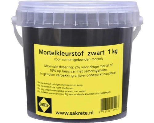 SAKRETE Mortel Kleurstof Zwart 1 Kg