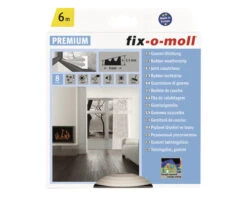 FIX-O-MOLL Premium Rubber Tochtband E Zelfklevend Wit 9 Mm X 6 M
