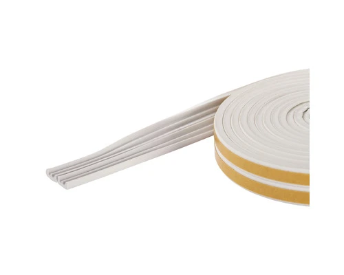 FIX-O-MOLL Premium Rubber Tochtband E Zelfklevend Wit 9 Mm X 6 M - Afbeelding 2