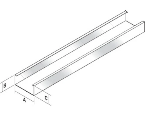 C60/27 Plafondprofiel 60 X 27 Mm Lengte 3,0 Mtr 2 C60/27 Plafondprofiel 60 X 27 Mm Lengte 3,0 Mtr - Afbeelding 2