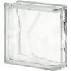Glasblok Wit Wolk Eindsteen 19x19x8 Cm