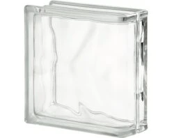 Glasblok Wit Wolk Eindsteen 19x19x8 Cm