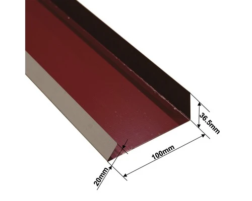 PRECIT Randhoek Slagregenschort Voor Dakpanplaat RAL 9005 Zwart 1000 X 100 Mm - Afbeelding 2