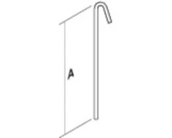 Afhangdraad Met Haak HAD7253 500 Mm, Zakje 10 Stuks (nr.4)