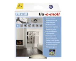 FIX-O-MOLL Premium Rubber Tochtband P Zelfklevend Wit 9 Mm X 6 M